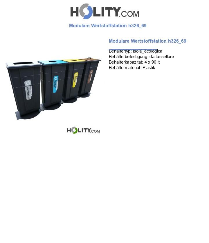 Modulare Wertstoffstation h326_69