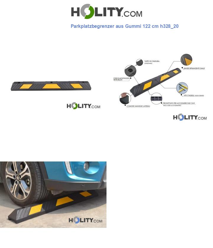 Parkplatzbegrenzer aus Gummi 122 cm h328_20