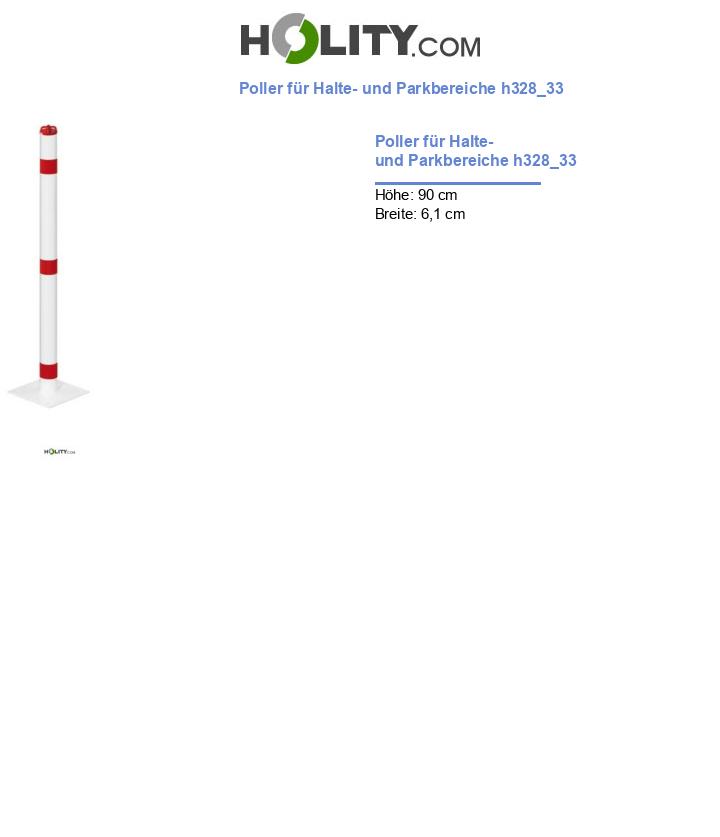 Poller für Halte- und Parkbereiche h328_33