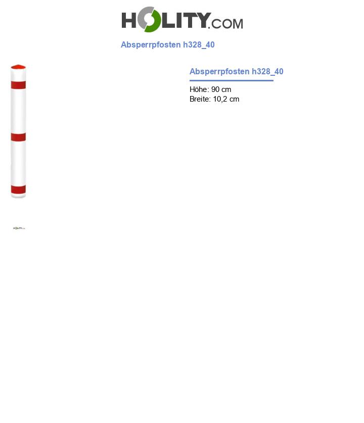 Absperrpfosten h328_40