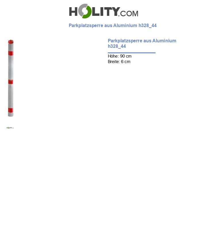 Parkplatzsperre aus Aluminium h328_44