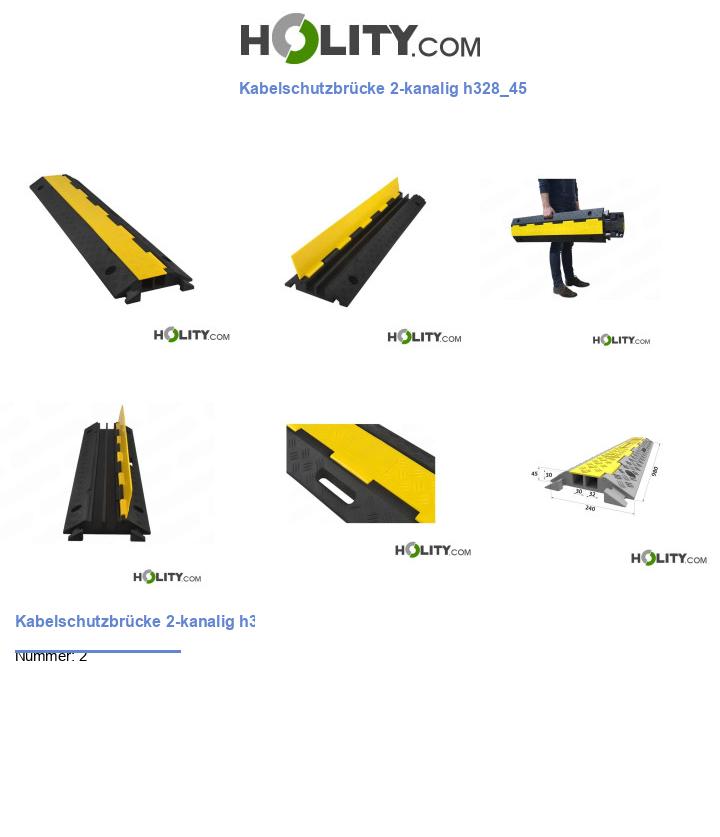 Kabelschutzbrücke 2-kanalig h328_45