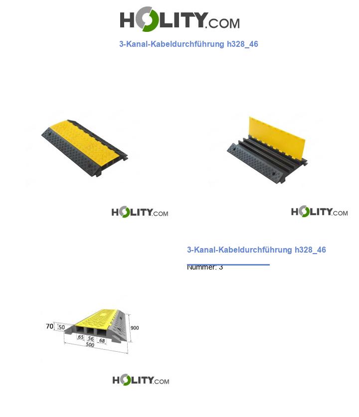 3-Kanal-Kabeldurchführung h328_46