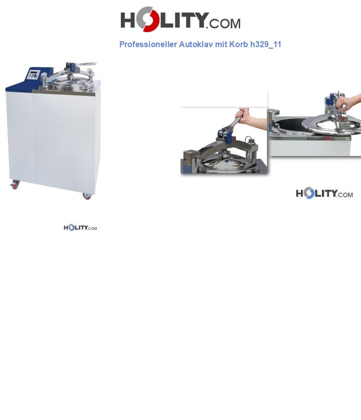 Professioneller Autoklav mit Korb h329_11