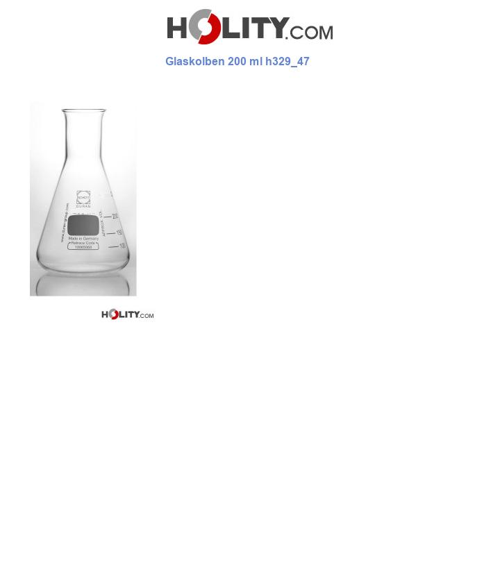 Glaskolben 200 ml h329_47