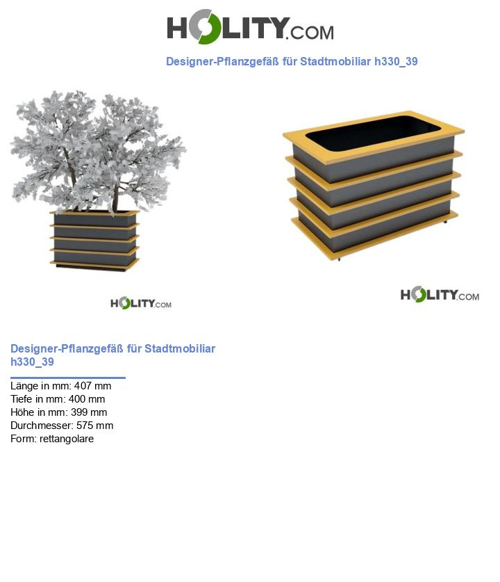 Designer-Pflanzgefäß für Stadtmobiliar h330_39