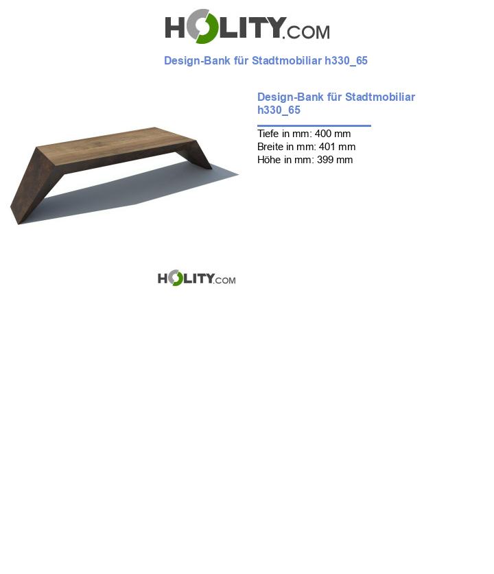 Design-Bank für Stadtmobiliar h330_65