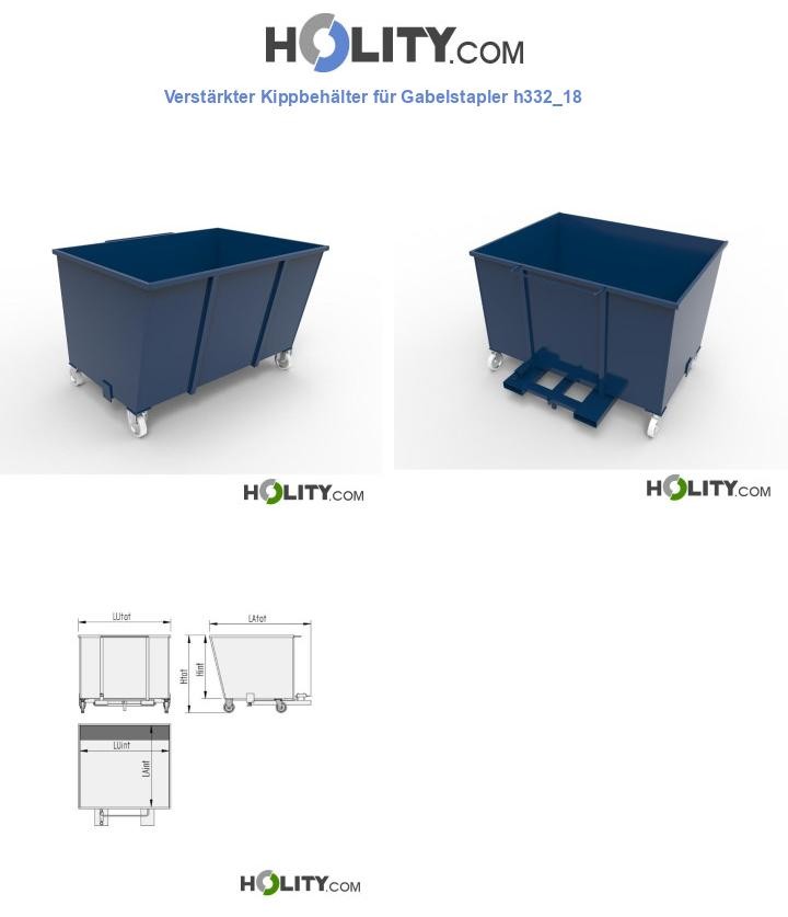 Verstärkter Kippbehälter für Gabelstapler h332_18
