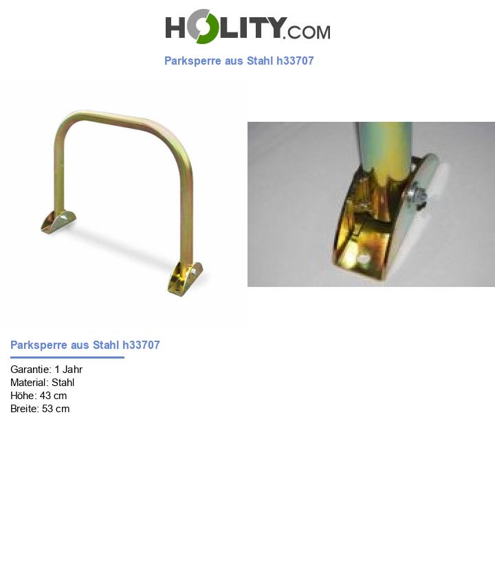 Parksperre aus Stahl h33707