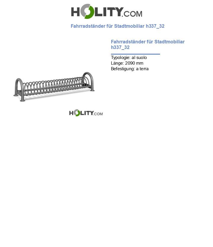 Fahrradständer für Stadtmobiliar h337_32