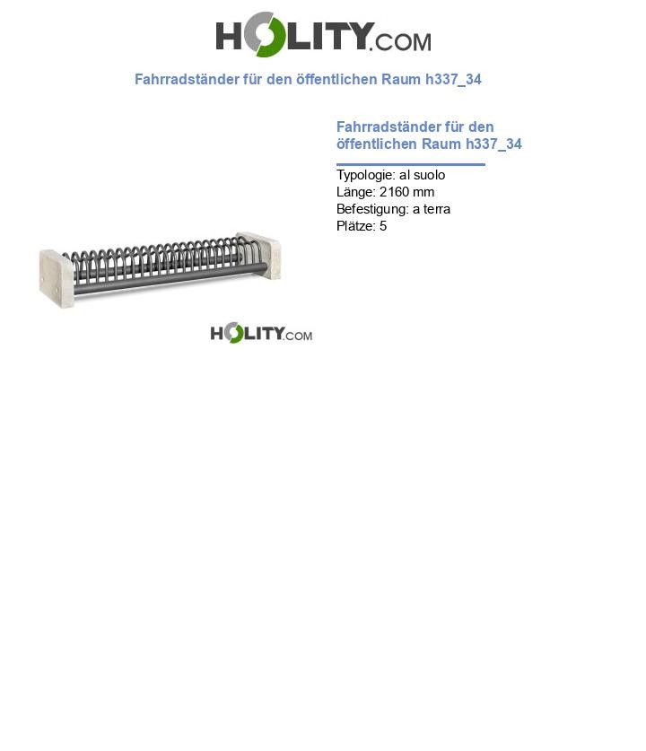 Fahrradständer für den öffentlichen Raum h337_34