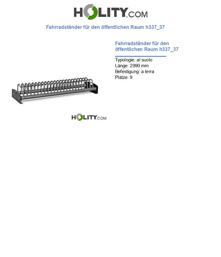 Fahrradständer für den öffentlichen Raum h337_37