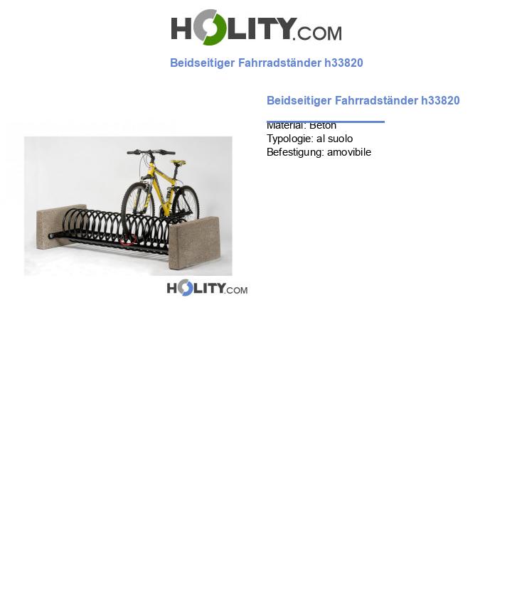 Beidseitiger Fahrradständer h33820