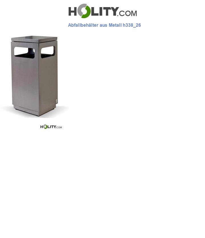Abfallbehälter aus Metall h338_26