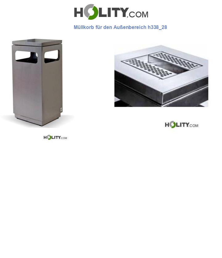 Müllkorb für den Außenbereich h338_28