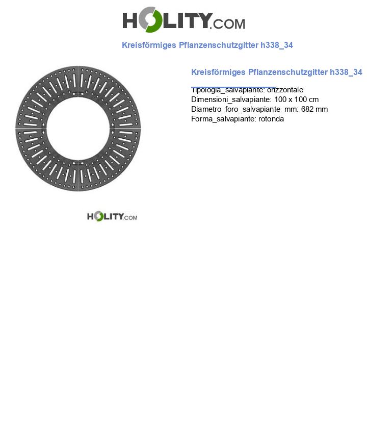 Kreisförmiges Pflanzenschutzgitter h338_34