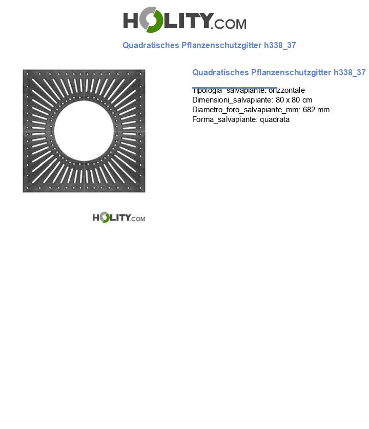 Quadratisches Pflanzenschutzgitter h338_37