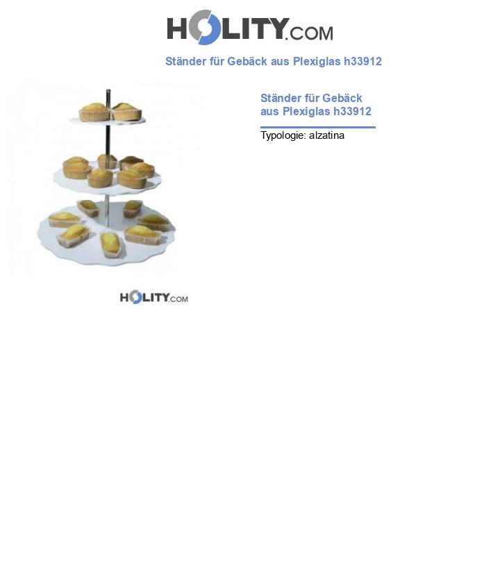 Ständer für Gebäck aus Plexiglas h33912