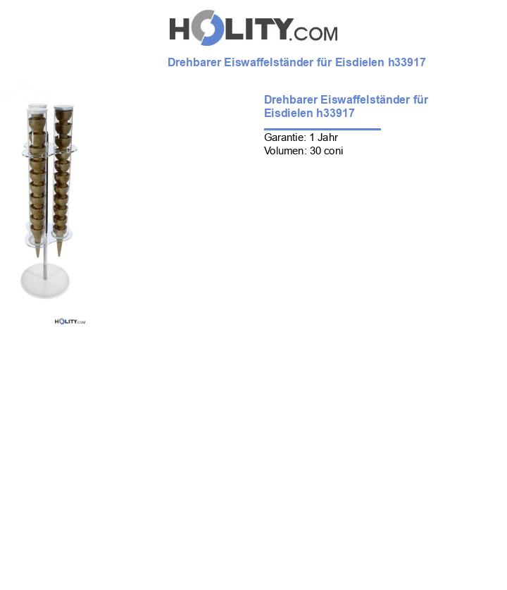 Drehbarer Eiswaffelständer für Eisdielen h33917