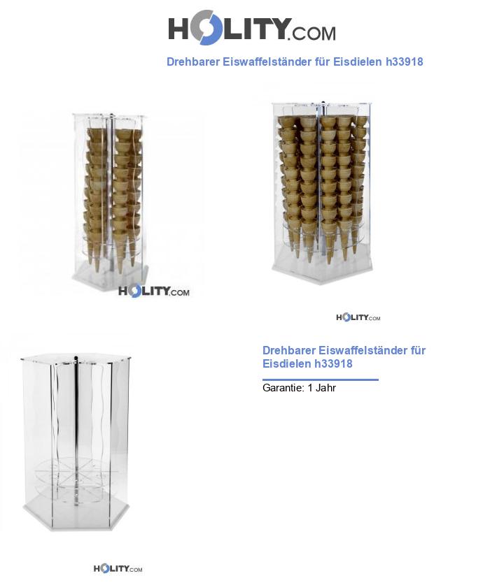 Drehbarer Eiswaffelständer für Eisdielen h33918
