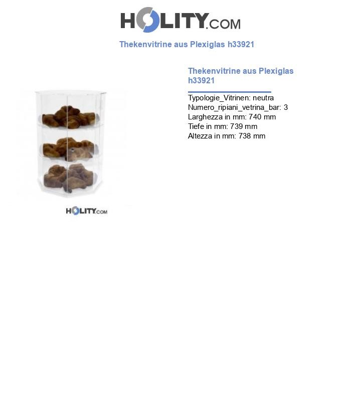 Thekenvitrine aus Plexiglas h33921