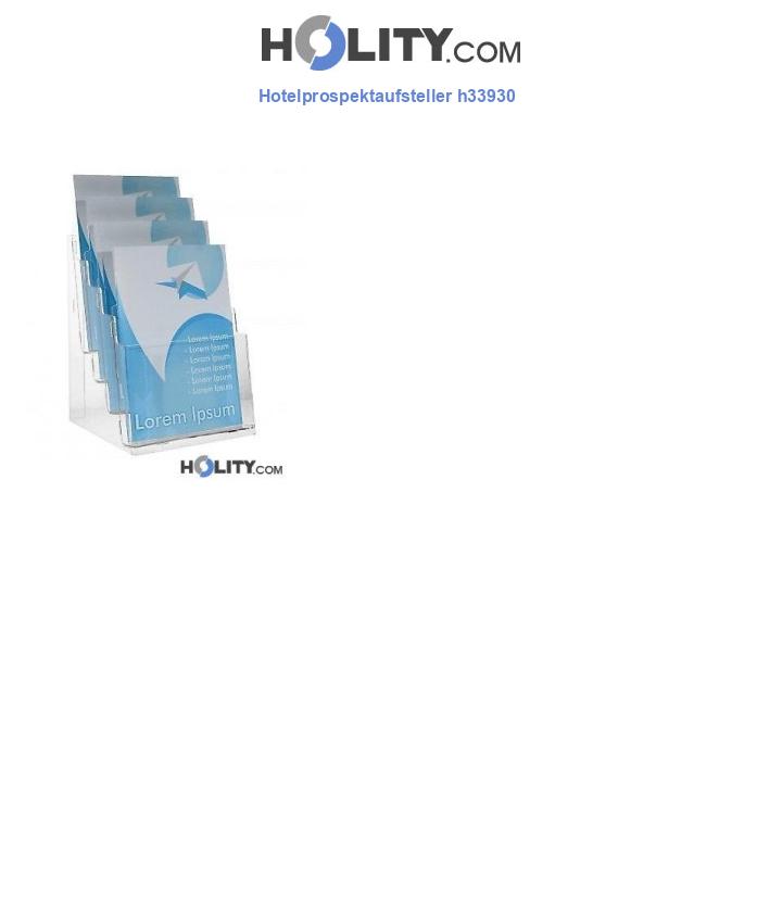 Hotelprospektaufsteller h33930