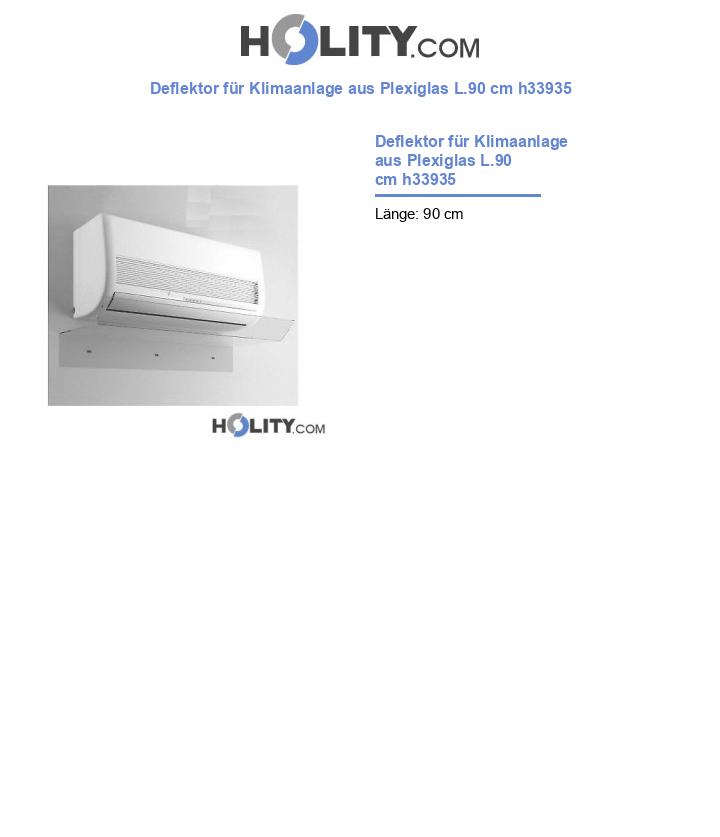 Deflektor für Klimaanlage aus Plexiglas L.90 cm h33935