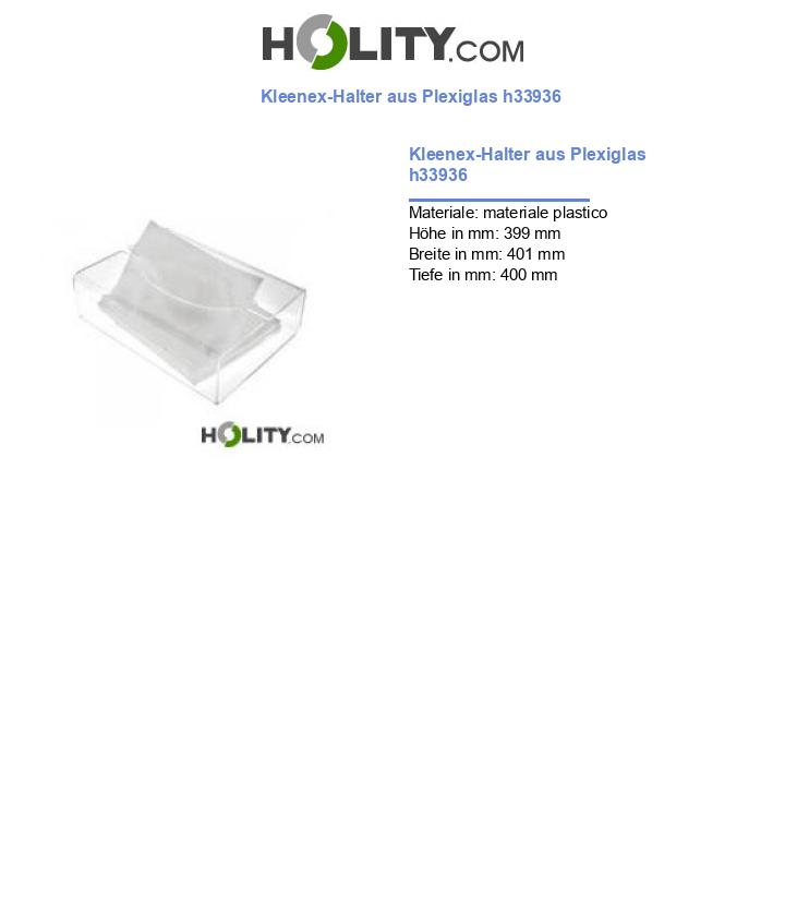 Kleenex-Halter aus Plexiglas h33936