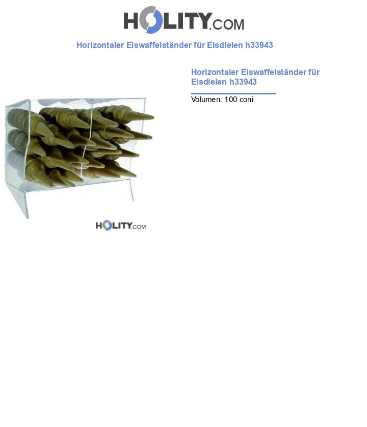Horizontaler Eiswaffelständer für Eisdielen h33943