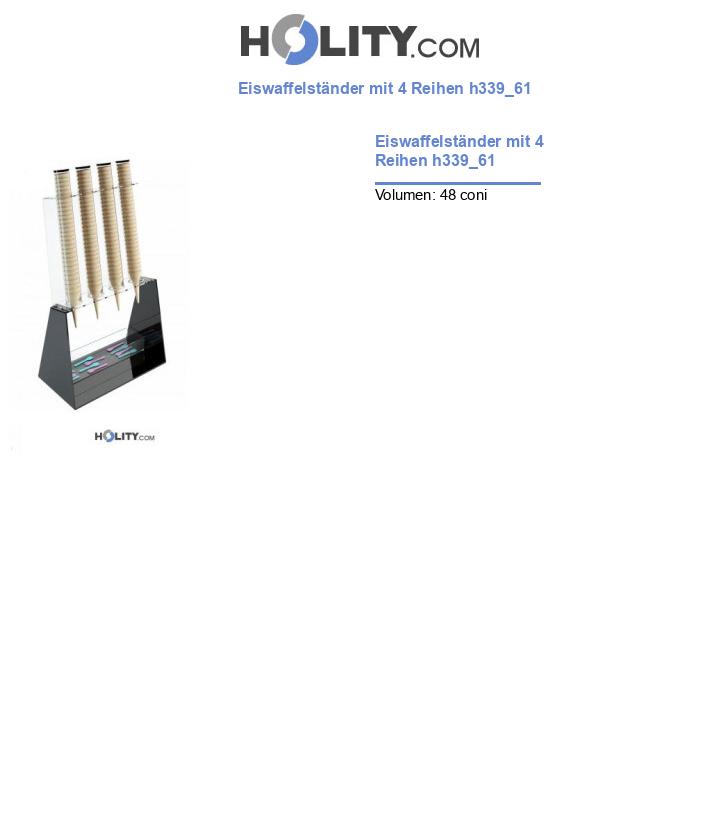 Eiswaffelständer mit 4 Reihen h339_61