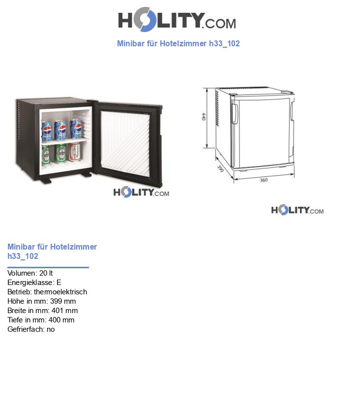 Minibar für Hotelzimmer h33_102