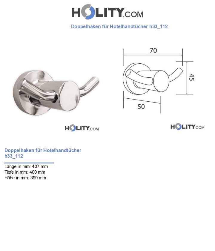 Doppelhaken für Hotelhandtücher h33_112