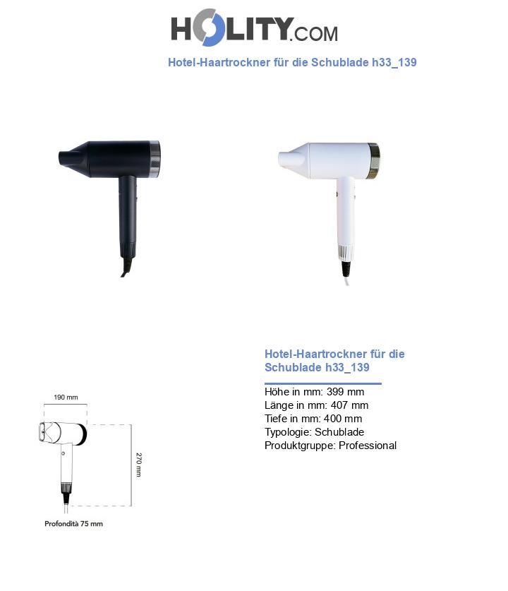 Hotel-Haartrockner für die Schublade h33_139