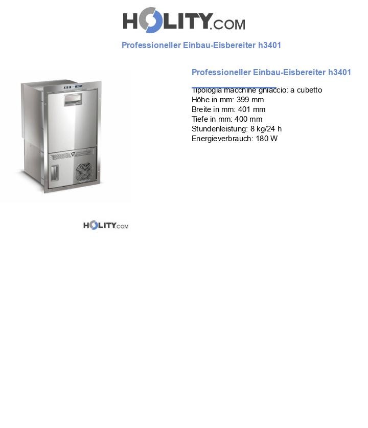 Professioneller Einbau-Eisbereiter h3401