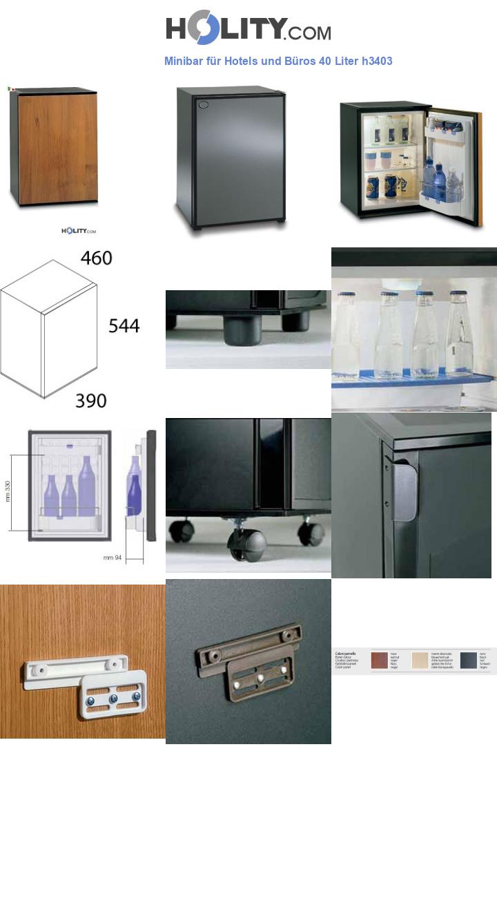 Minibar für Hotels und Büros 40 Liter h3403