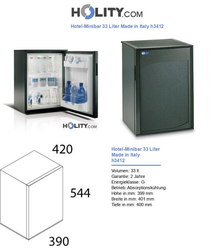 Hotel-Minibar 33 Liter Made in Italy h3412
