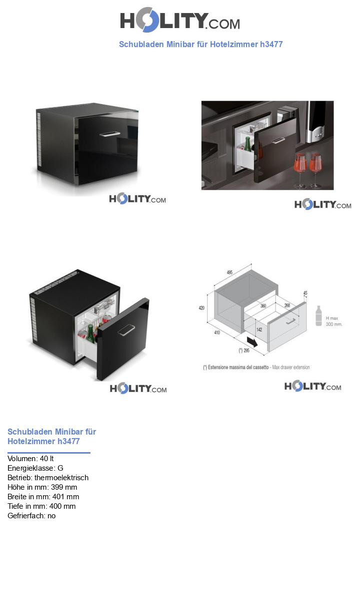 Schubladen Minibar für Hotelzimmer h3477
