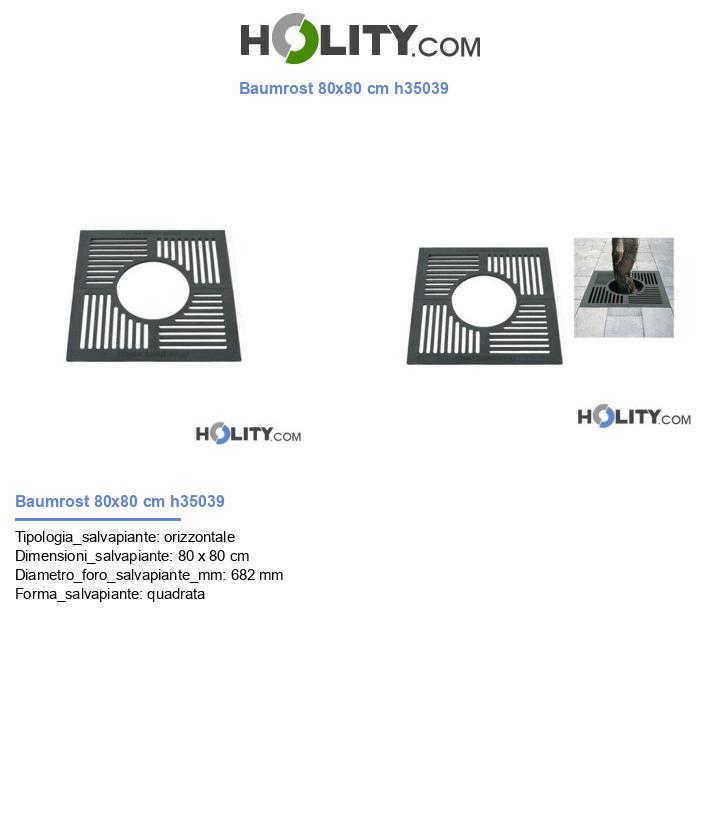 Baumrost 80x80 cm h35039