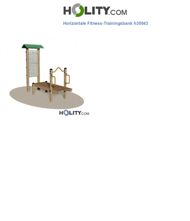 Horizontale Fitness-Trainingsbank h35043