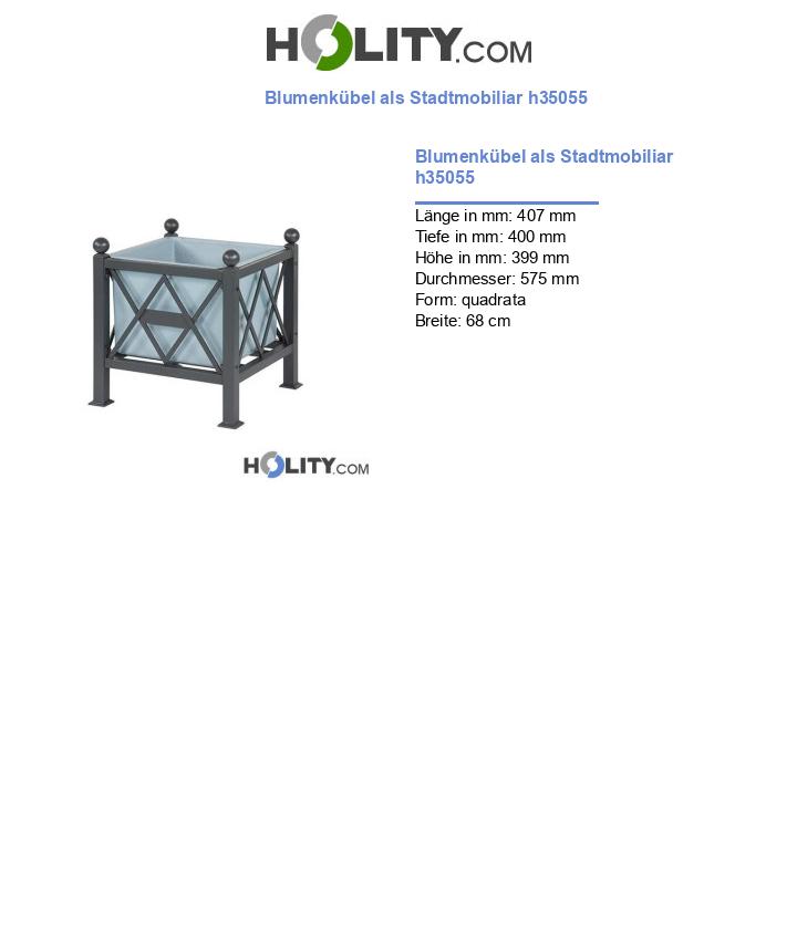 Blumenkübel als Stadtmobiliar h35055