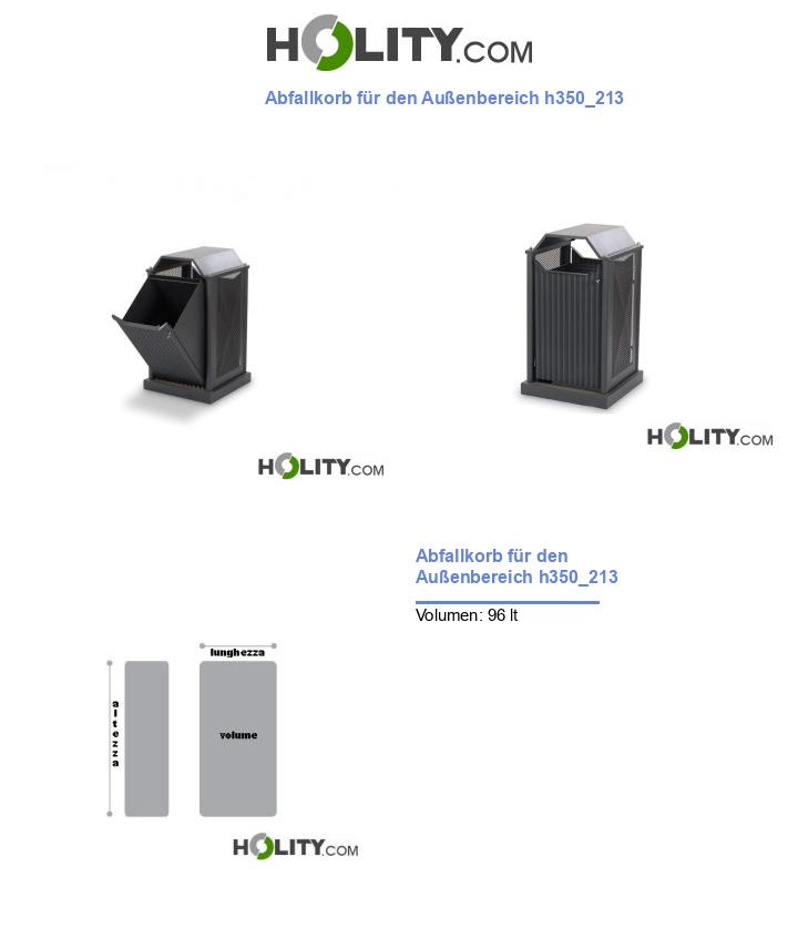 Abfallkorb für den Außenbereich h350_213