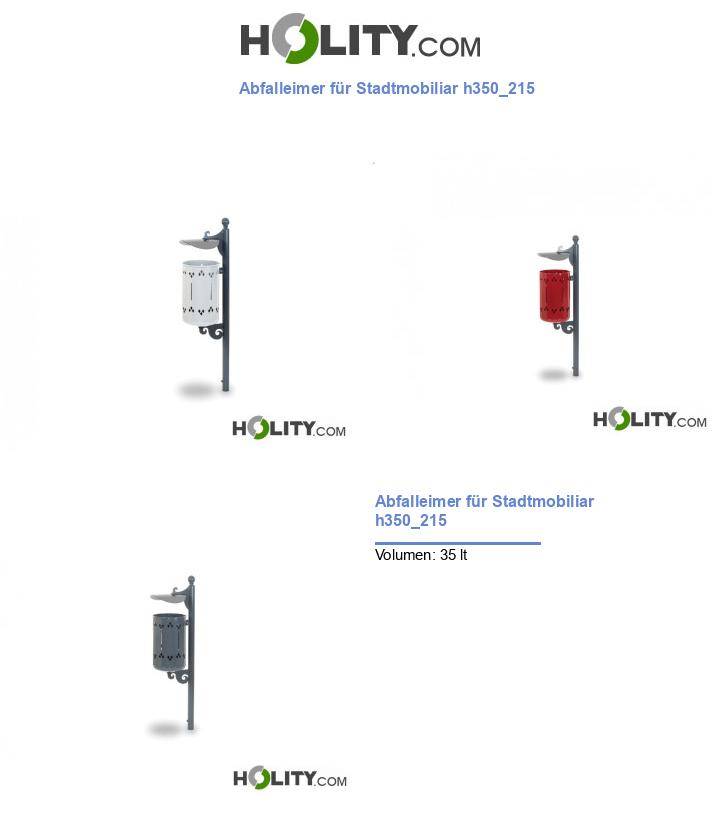 Abfalleimer für Stadtmobiliar h350_215