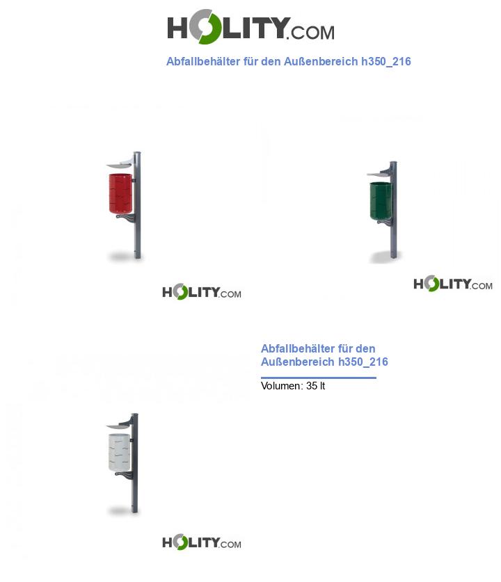 Abfallbehälter für den Außenbereich h350_216