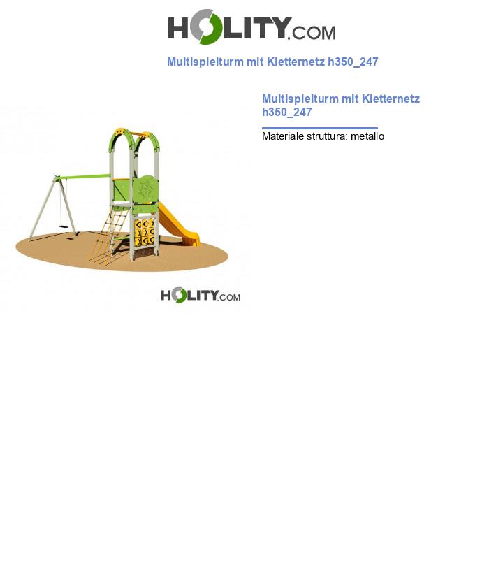 Multispielturm mit Kletternetz h350_247