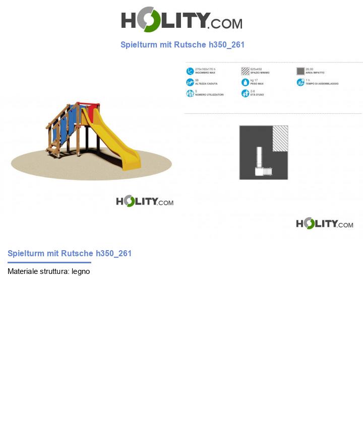 Spielturm mit Rutsche h350_261