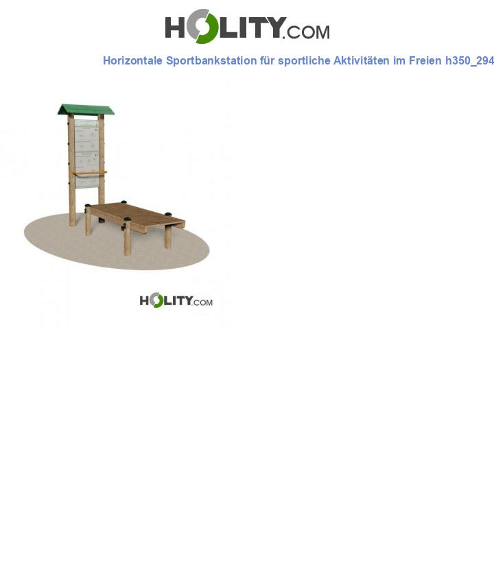 Horizontale Sportbankstation für sportliche Aktivitäten im Freien h350_294