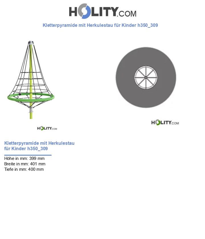 Kletterpyramide mit Herkulestau für Kinder h350_309