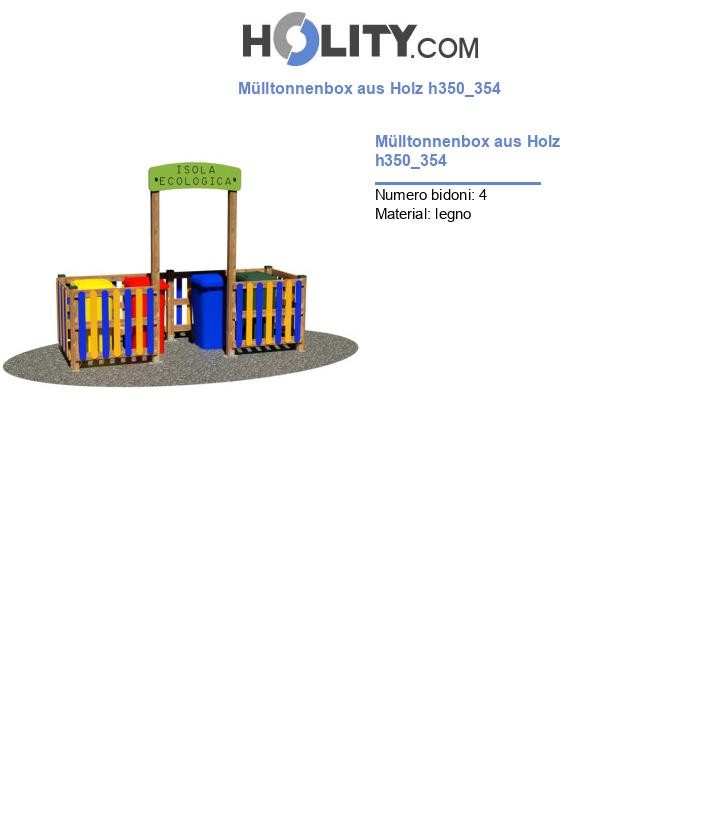 Mülltonnenbox aus Holz h350_354