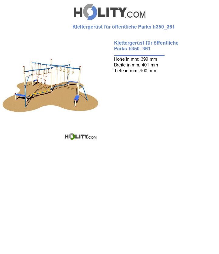 Klettergerüst für öffentliche Parks h350_361