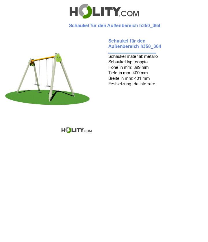 Schaukel für den Außenbereich h350_364